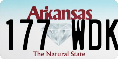 AR license plate 177WDK
