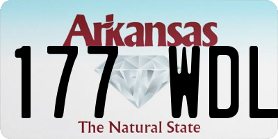 AR license plate 177WDL