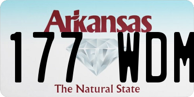 AR license plate 177WDM