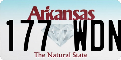 AR license plate 177WDN