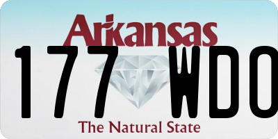 AR license plate 177WDO