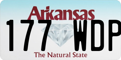 AR license plate 177WDP