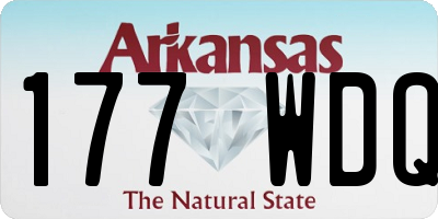 AR license plate 177WDQ