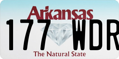 AR license plate 177WDR