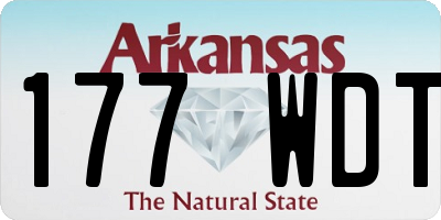 AR license plate 177WDT