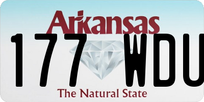 AR license plate 177WDU