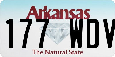 AR license plate 177WDV