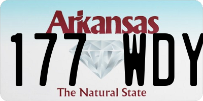 AR license plate 177WDY