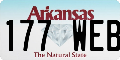 AR license plate 177WEB