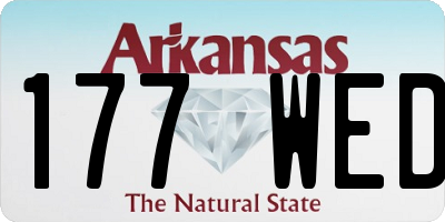 AR license plate 177WED