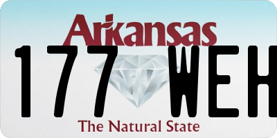 AR license plate 177WEH