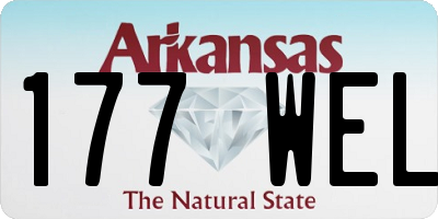 AR license plate 177WEL