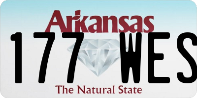 AR license plate 177WES