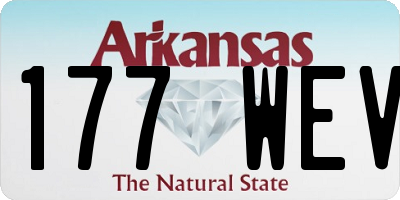 AR license plate 177WEV