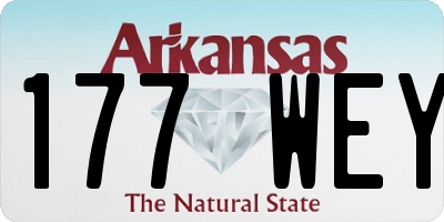 AR license plate 177WEY