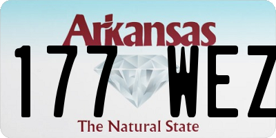 AR license plate 177WEZ