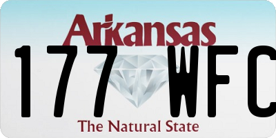 AR license plate 177WFC