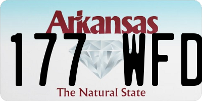 AR license plate 177WFD