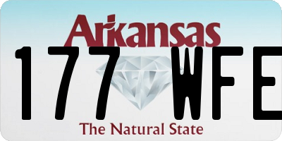 AR license plate 177WFE