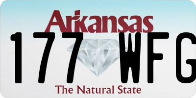 AR license plate 177WFG