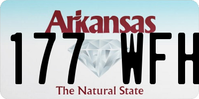 AR license plate 177WFH