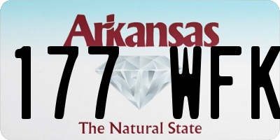 AR license plate 177WFK
