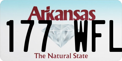 AR license plate 177WFL
