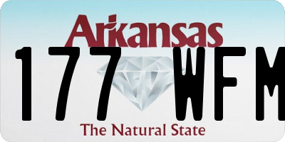 AR license plate 177WFM