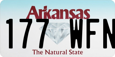 AR license plate 177WFN
