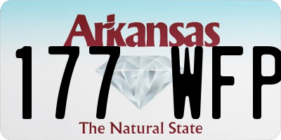 AR license plate 177WFP