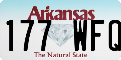 AR license plate 177WFQ