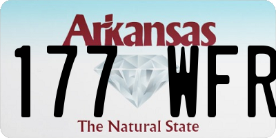 AR license plate 177WFR