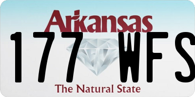 AR license plate 177WFS
