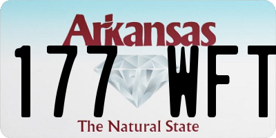 AR license plate 177WFT