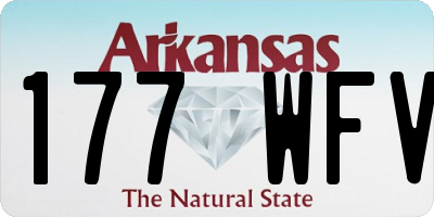 AR license plate 177WFV