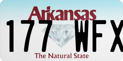 AR license plate 177WFX