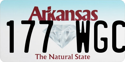 AR license plate 177WGC