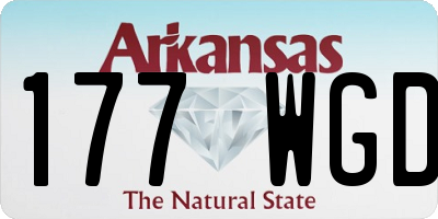 AR license plate 177WGD