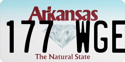 AR license plate 177WGE