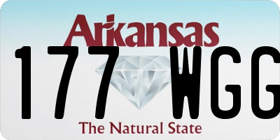 AR license plate 177WGG