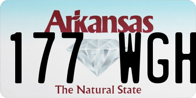 AR license plate 177WGH