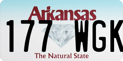 AR license plate 177WGK