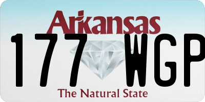 AR license plate 177WGP