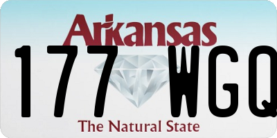 AR license plate 177WGQ