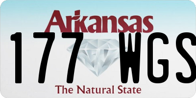 AR license plate 177WGS