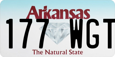 AR license plate 177WGT