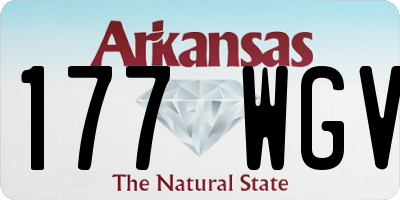 AR license plate 177WGV