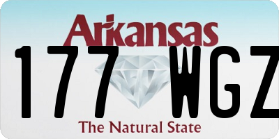 AR license plate 177WGZ