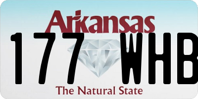 AR license plate 177WHB