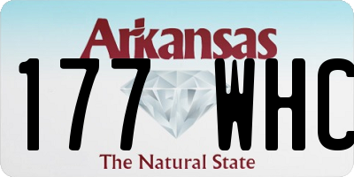 AR license plate 177WHC